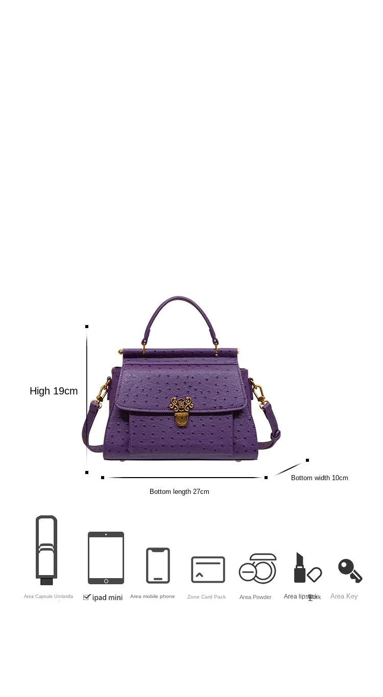 Women's handbag large capacity high-end feeling light luxury designer crossbody bag