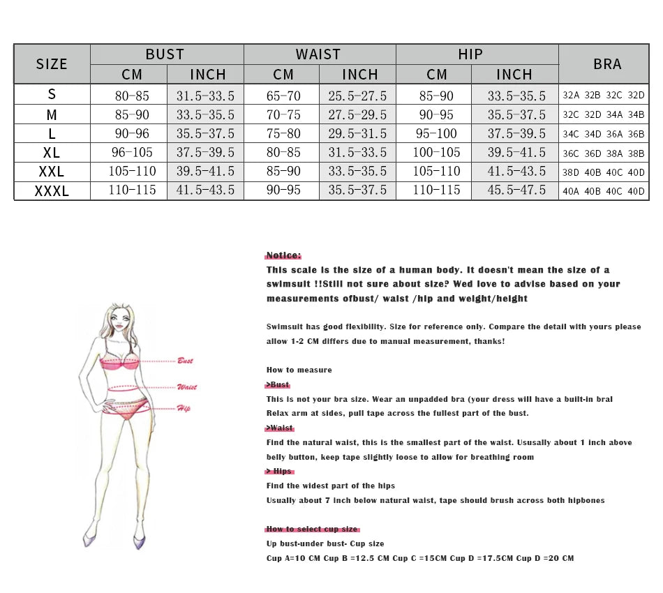 3 Pieces Bikini Sexy Women Swimsuit Swimwear Cover Up Bikini Set Beachwear