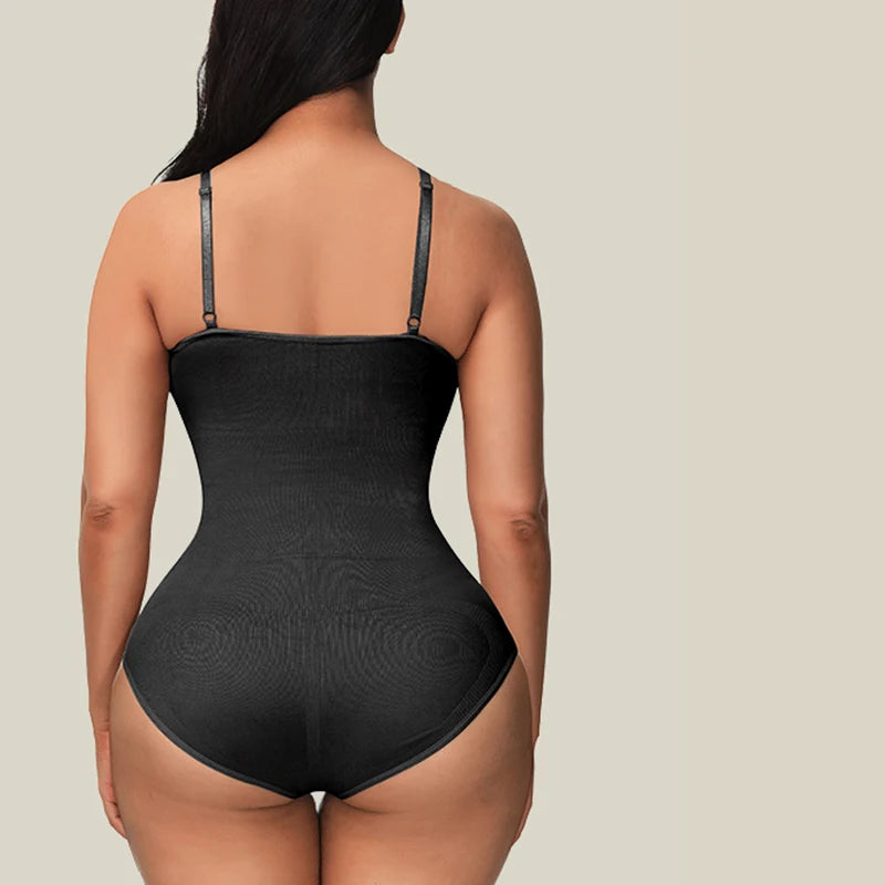 High Elastic Bodysuit for Women Tummy Control Shapewear Seamless Sculpting Thong Body Shaper