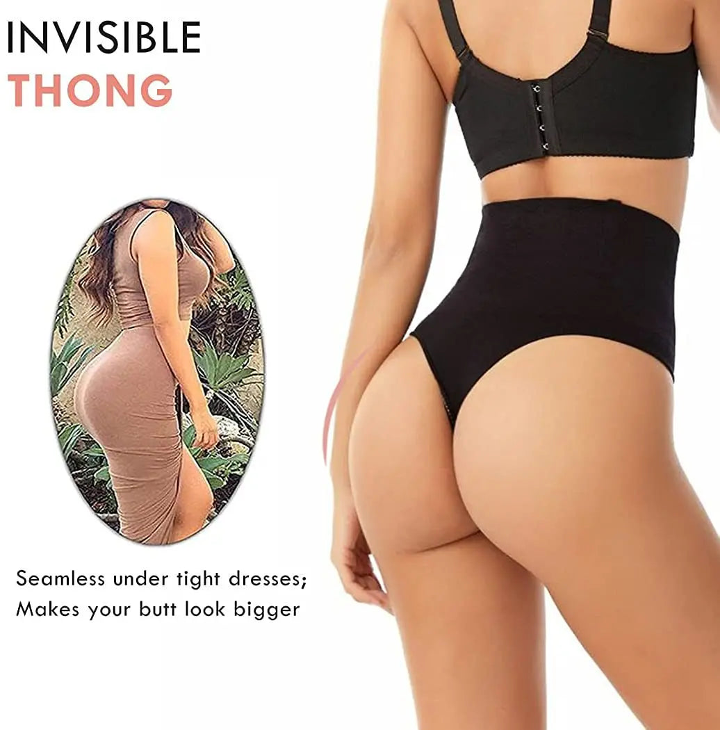 Seamless Thong Shapewear for Women Tummy Control Body Shaper Panties Girdle High Waist Briefs