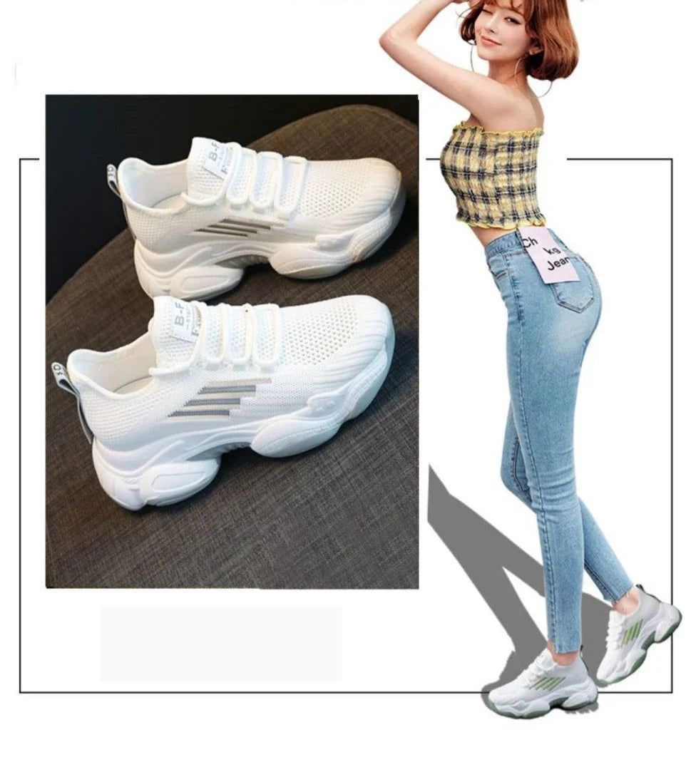 Women Fashion Sneakers Spring Summer New Comfortable Running Shoes Tennis Sneakers Lightweight