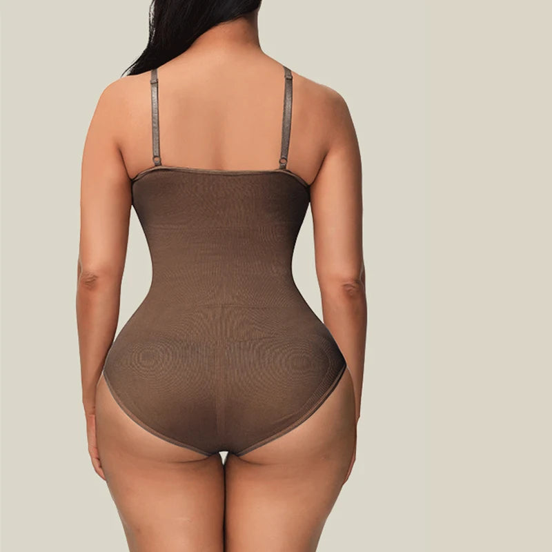 High Elastic Bodysuit for Women Tummy Control Shapewear Seamless Sculpting Thong Body Shaper
