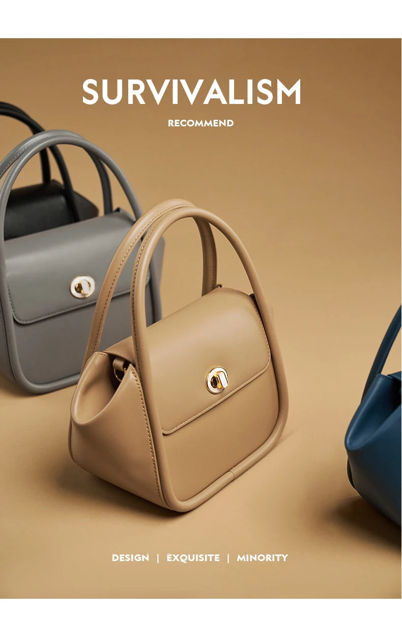WOMEN'S HANDBAG WINTER WOOL EVENING LEATHER ORIGINAL STYLE LUXURY BRAND PURSE SHOULDER BAG