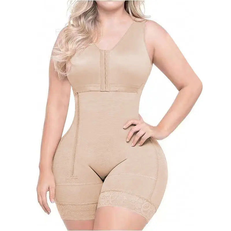Post Surgery Shapewear High Compression Short Girdle with Brooches Bust for Daily and Post-Surgical Slimming