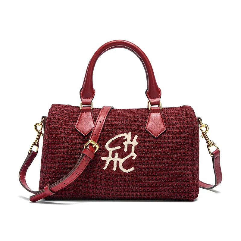 Women's Shoulder Bag New Breathable Fabric Handbag Luxury Vacation Beach Bag
