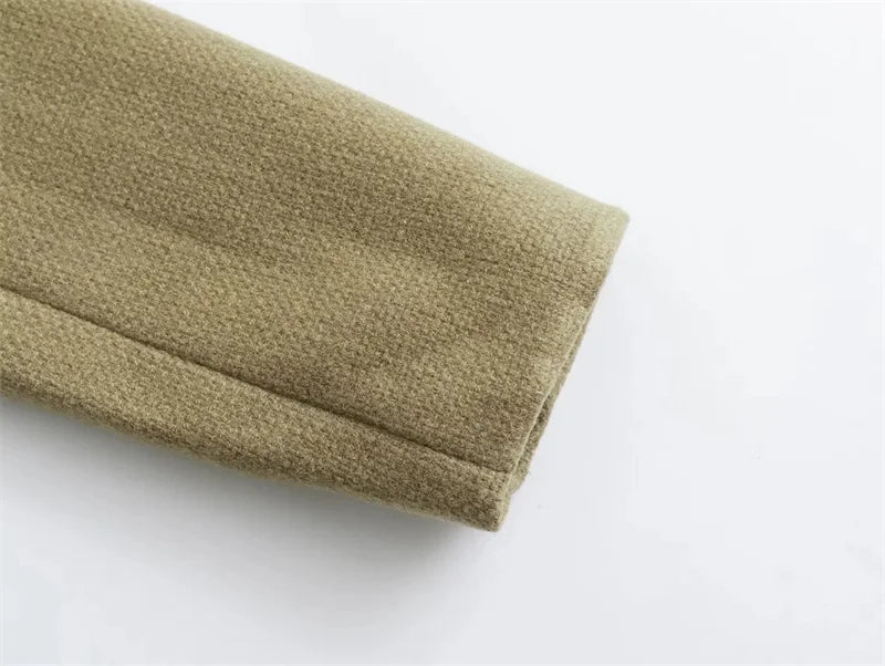 Cropped Tweed Jacket Woman Coat Button Long Sleeve Elegant Jackets For Women Short Coats Outwears