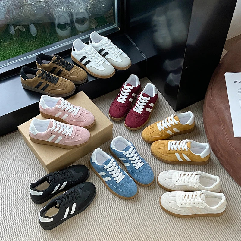 Women's Casual Sneakers Lace Sobriety New Fashion Lightweight Casual Outdoor Walking Shoes Sneakers