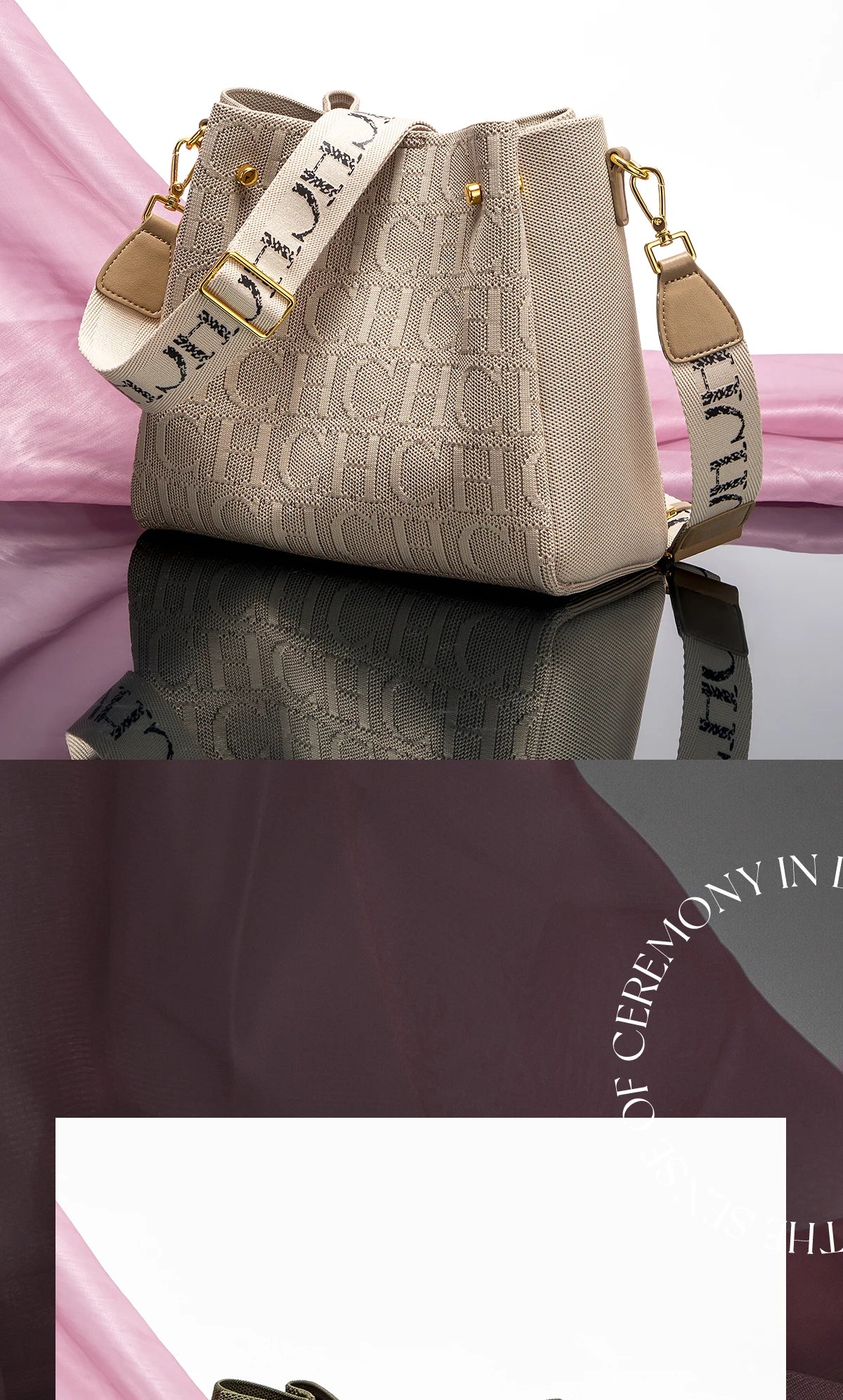Crossbody Elegant Design Drawstring Design Women's Bag