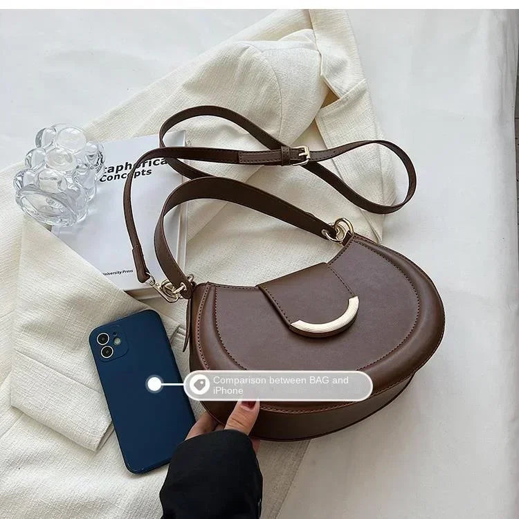 Armpit Shoulder Side Bags for Women Trend Leather Small Underarm Crossbody Handbags