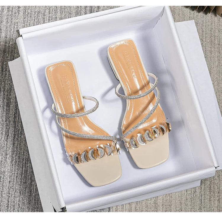 summer new women's flat slippers outdoor sandals casual flat shoes Stylish