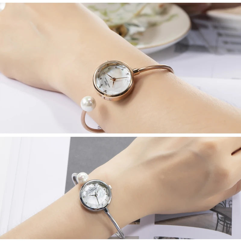 Elegant Women Bracelet Watch Luxury Diamond Waterproof Ladies Bangle Wristwatch
