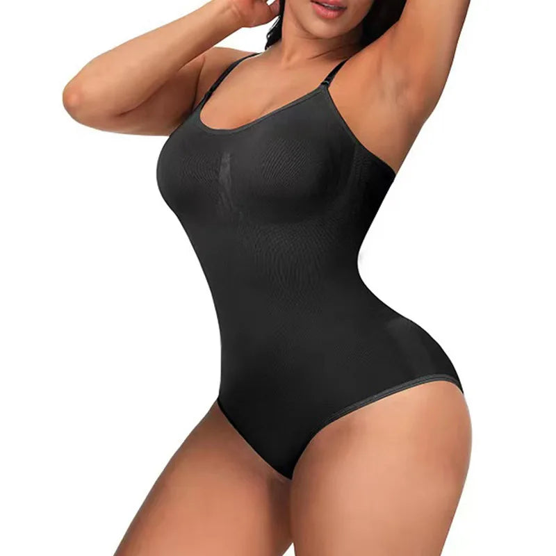 High Elastic Bodysuit for Women Tummy Control Shapewear Seamless Sculpting Thong Body Shaper