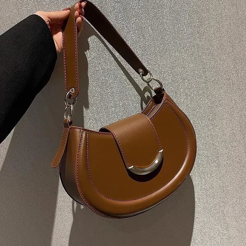 Armpit Shoulder Side Bags for Women Trend Leather Small Underarm Crossbody Handbags