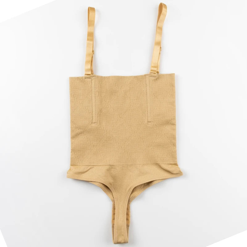 Thong Bodysuit Shapewear Women Underbust Body Shaper Tummy Control Underwear