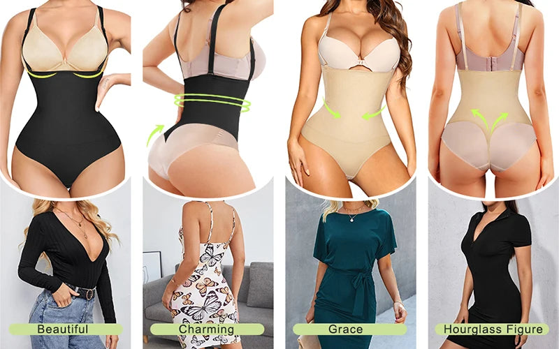 Women Full Body Shaper Tummy Control Slimming Underwear Sheath Butt Lifter Push Up Abdomen Shaper