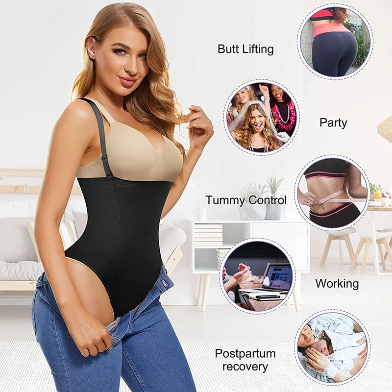 Women Full Body Shaper Tummy Control Slimming Underwear Sheath Butt Lifter Push Up Abdomen Shaper