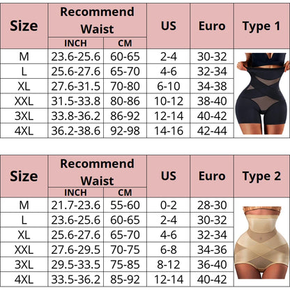Women High Waist Trainer Body Shaper Panties Tummy Belly Control Body Slimming Control Shapewear