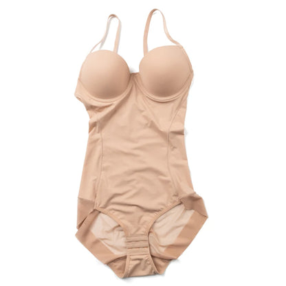 Postpartum Waist Trainer Shapewear for Women Tummy Control Dress Backless Bodysuit Tops Body Shaper with Built-in Bra