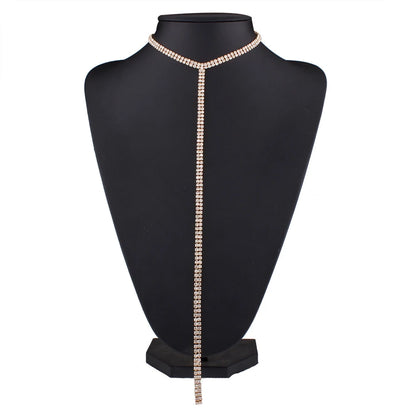 Rhinestone Choker Crystal Gem Luxury Choker Necklace for Women