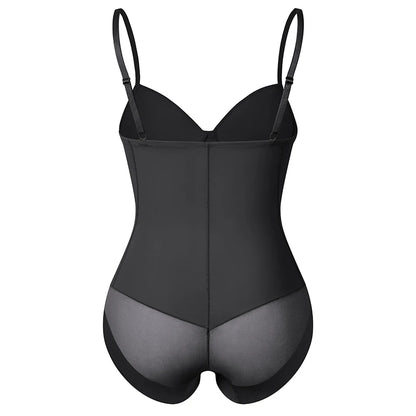 Postpartum Waist Trainer Shapewear for Women Tummy Control Dress Backless Bodysuit Tops Body Shaper with Built-in Bra
