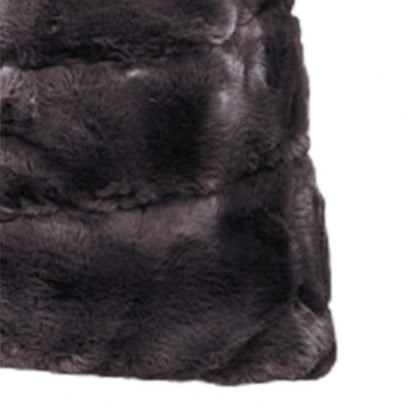 Faux Fur Sleeveless Coat Solid Round Neck Thick Outerwear Jacket
