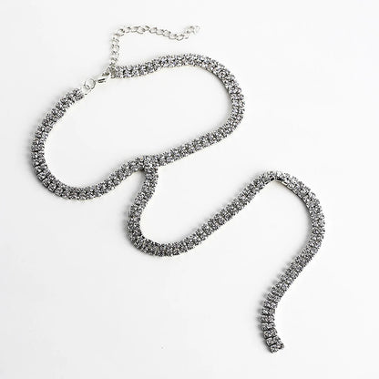 Rhinestone Choker Crystal Gem Luxury Choker Necklace for Women