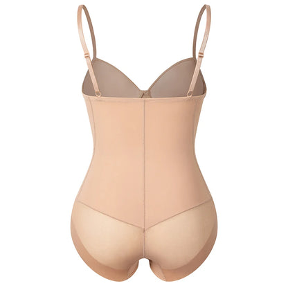 Postpartum Waist Trainer Shapewear for Women Tummy Control Dress Backless Bodysuit Tops Body Shaper with Built-in Bra