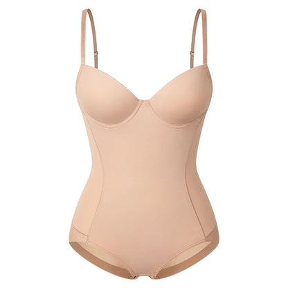 Postpartum Waist Trainer Shapewear for Women Tummy Control Dress Backless Bodysuit Tops Body Shaper with Built-in Bra