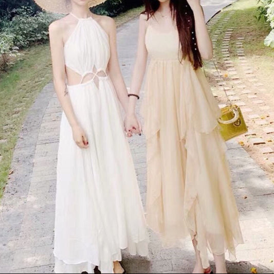 Elegant Summer Travel Seaside Vacation Beach Dress