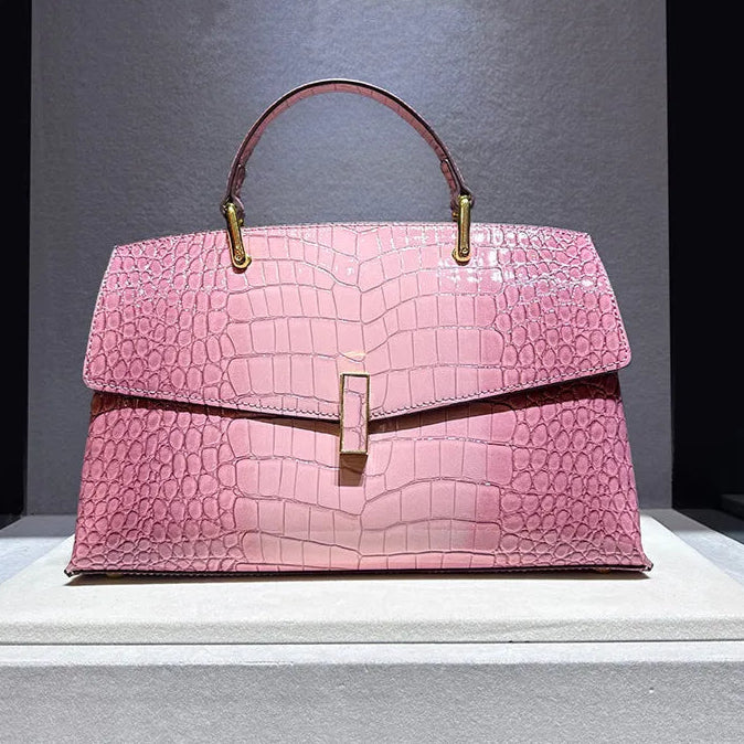 Crocodile Pattern Leather Women's Handbags Luxury Shell Shoulder Crossbody Bag