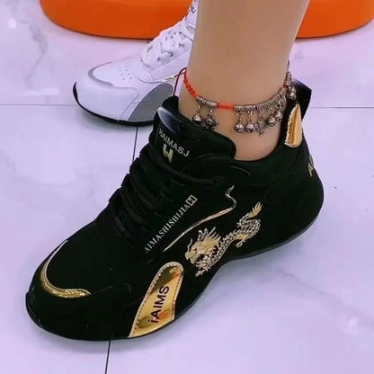 Women Designer Sneakers Leather Waterproof Casual Sports Shoes Women Lightweight Breathable Sneakers