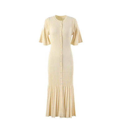 French Elegant Fragrance High-end Slimming Knitted Mermaid Dress Knit Dress