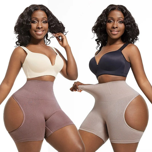 Sexy Nylon Control Panties Body Shaper Women Underwear Show Buttocks High Waist Butt Lifter Plus Size Underwear