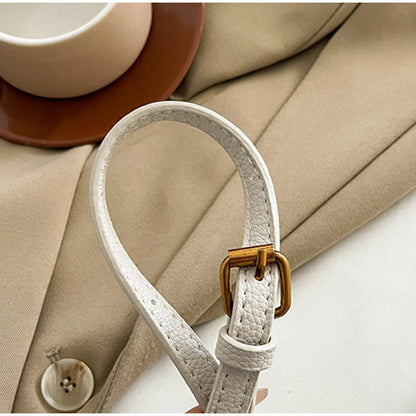 Luxury Trapezoidal Clutch Bag Hardware Lock Design Square Shoulder Handbag