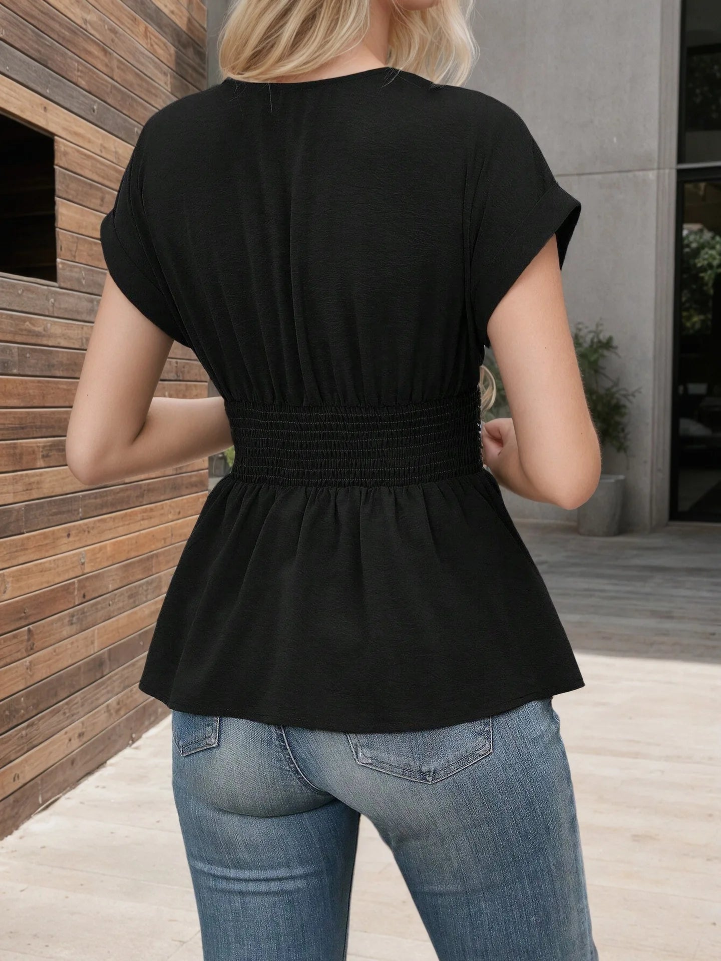 Pullover Women Shirt Slim Waisted Office Tops Casual  Blouse