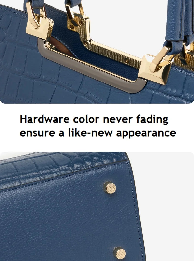 Women's Cow Leather Handbag Handmade Shoulder Bag