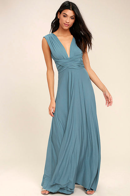 Multiway Wrap Convertible Boho Maxi Dress Bridesmaid Infinity Robe Dresses
