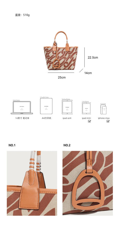 Women's Tote Bag Trend Brand Versatile Shoulder Bag High Quality Temperament Crossbody Bag
