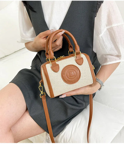 Summer Women's Canvas Bag - Niche Pillow Design, Fashionable for Commuting, Versatile Handbag