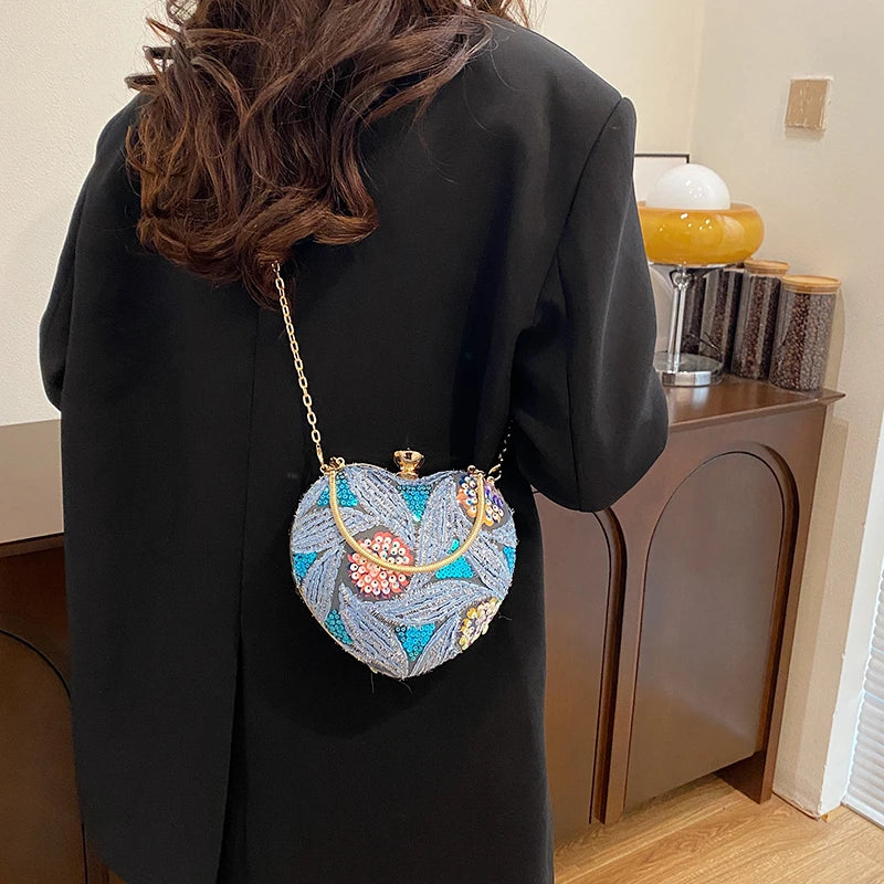 Luxury Gold Clutch Bags for Women Evening Purse Designer Crossbody Bag