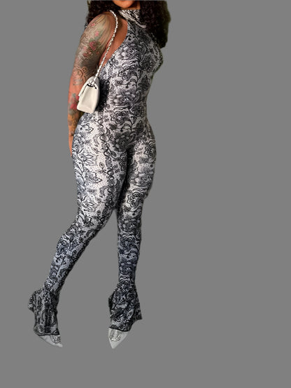 Peach Buttocks Jumpsuit Women Sexy Summer Backless Sleeveless Tight Midnight Stretch Streetwear Overalls