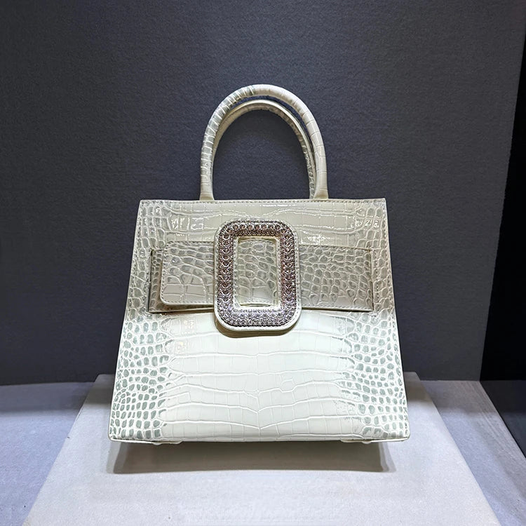High Quality Crocodile Leather Handbag for Women Shoulder Crossbody Bag