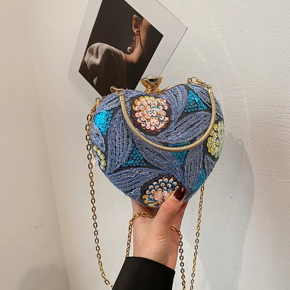 Luxury Gold Clutch Bags for Women Evening Purse Designer Crossbody Bag