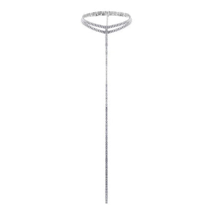 Rhinestone Choker Crystal Gem Luxury Choker Necklace for Women