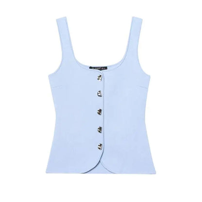 Chic Elastic Top Slim Elegant Knitted Women's Tops