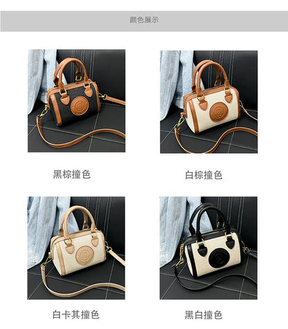 Summer Women's Canvas Bag - Niche Pillow Design, Fashionable for Commuting, Versatile Handbag