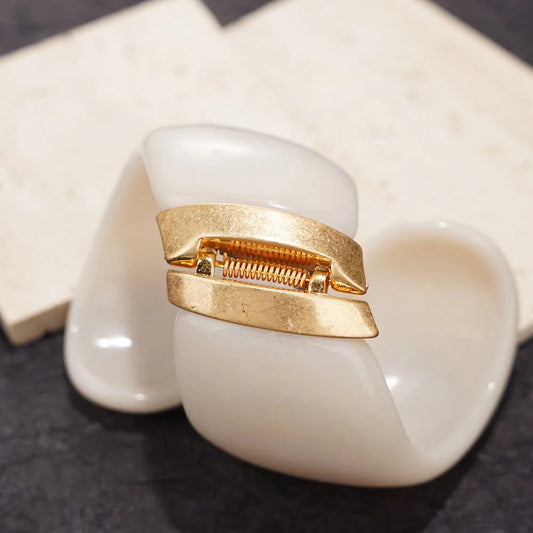 Fashion Exaggerated Geometric Open Cuff  Whiter Bracelet Irregular Korean Retro Wide Bracelet