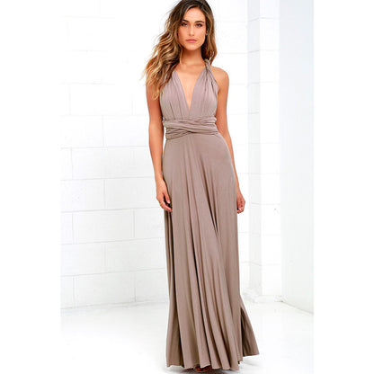 Multiway Wrap Convertible Boho Maxi Dress Bridesmaid Infinity Robe Dresses