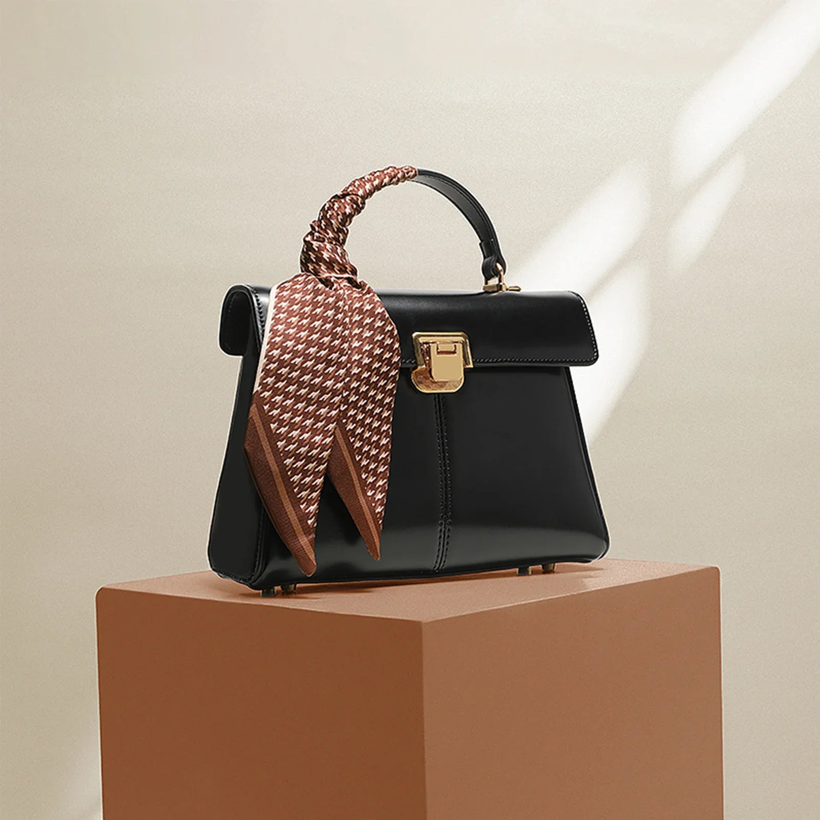 Genuine Leather Handbag for Women, Luxury Branded Crossbody Bag