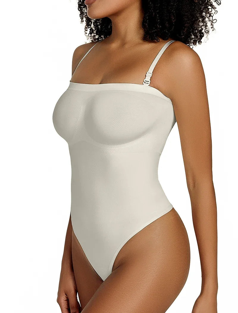 Womens Bodysuit Tummy Control Shapewear Thong Seamless Slimming Compression Body Shaper
